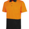 6HJNC_ORANGEBLACK_02_636022009356978375 JB's Hi Vis Jacquard Non Cuff Polo