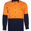 6HWSL_ON_1_635630495571302113 JB's Hi Vis L/S 150G Work Shirt Orange Navy