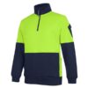 JB's 350g Hi Vis 1/2 ZIp Trade Fleece