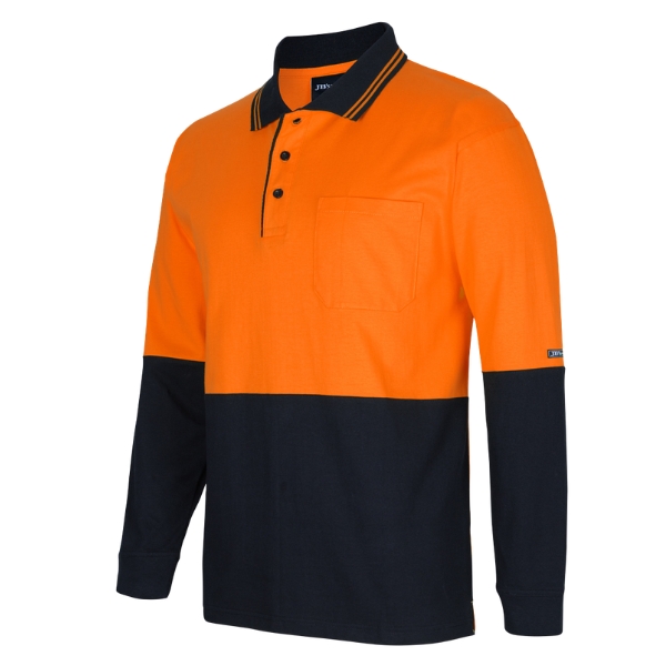 JBs-6CPHL JB's Hi Vis L/S Cotton Polo