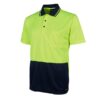 JBs-6HJNC JB's Hi Vis Jacquard Non Cuff Polo