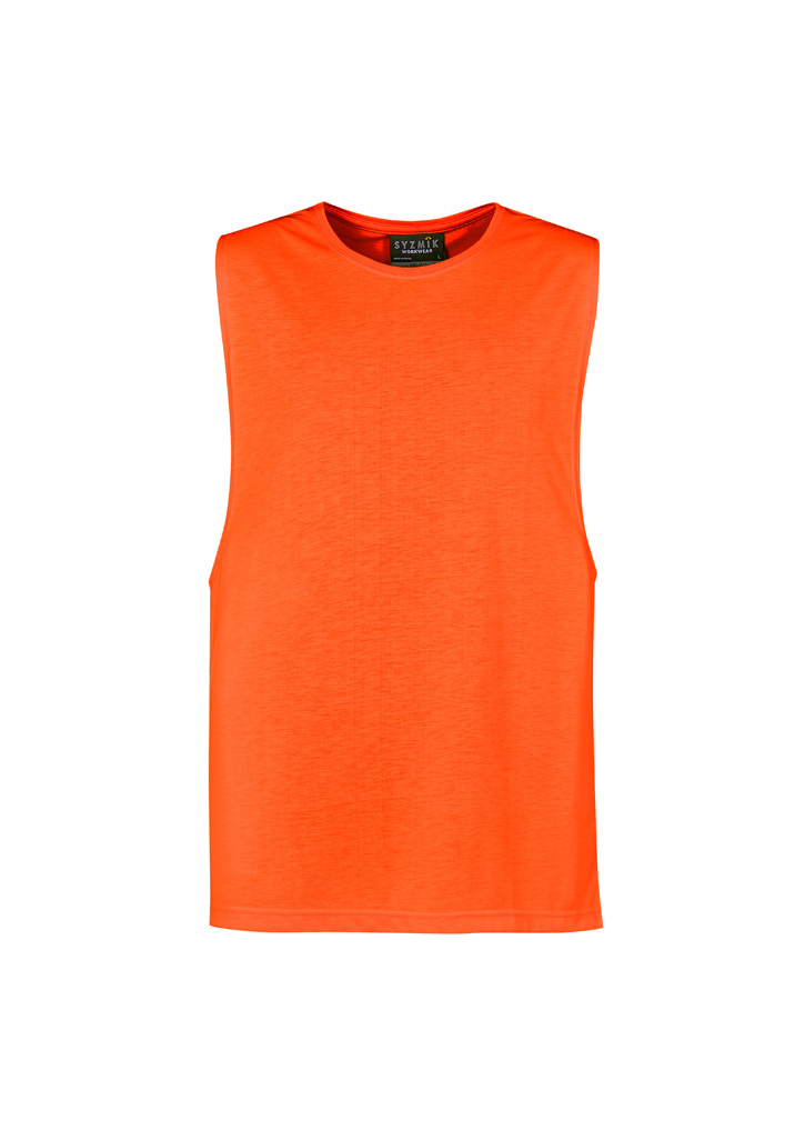 ZH297_bProduct_Orange_01_6qkxlKr Mens Hi Vis Sleeveless Tee