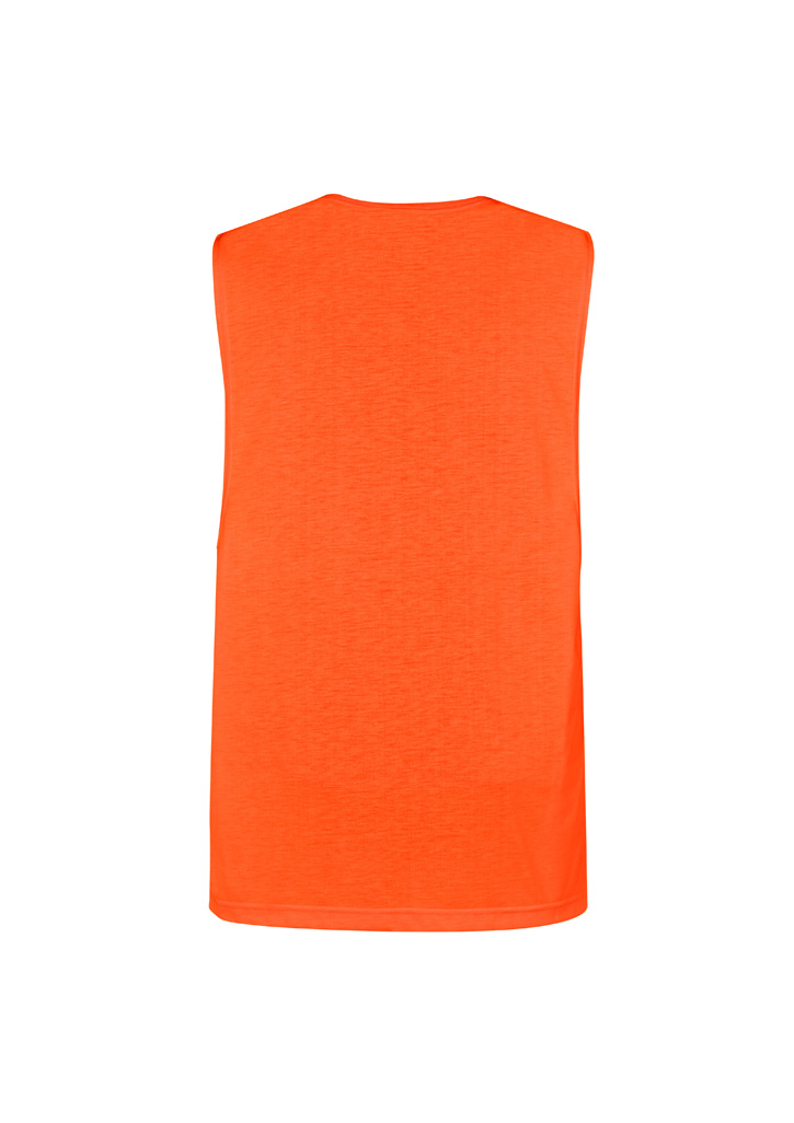 ZH297_bProduct_Orange_02_AhMPmbQ Mens Hi Vis Sleeveless Tee