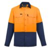 ZW468_bProduct_Orange_Navy_01_GWRvzgK wecompresscom Syzmik Mens Hi Vis Outdoor Long Sleeve Shirt