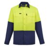 ZW468_bProduct_Yellow_Navy_01_4Y67YIk wecompresscom Syzmik Mens Hi Vis Outdoor Long Sleeve Shirt