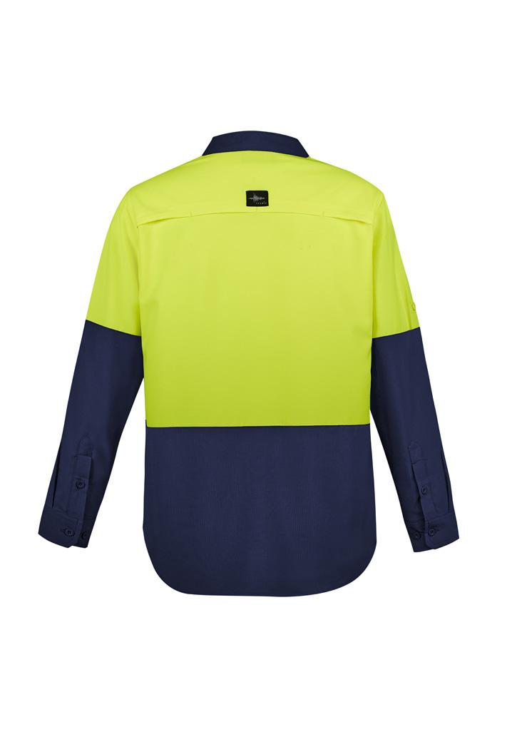 ZW468_bProduct_Yellow_Navy_02_Hw0KqO5 wecompresscom Syzmik Mens Hi Vis Outdoor Long Sleeve Shirt
