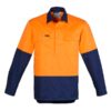 syzmik-ZW560 Syzmik Mens Closed Front Long Sleeve Shirt