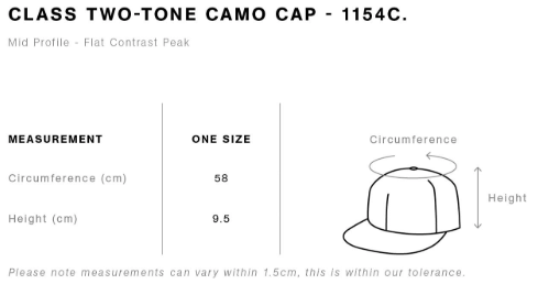 1154C size chart