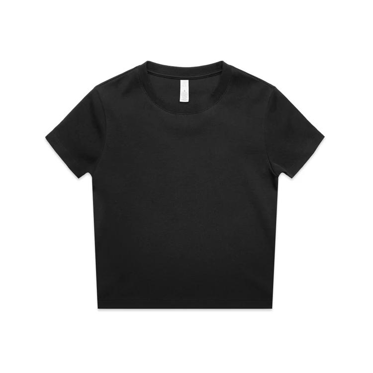 4061_WOS_MINI_TEE_BLACK__48189 Wo's Organic Mini Tee 4061