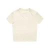 4061_WOS_MINI_TEE_ECRU__56539 Wo's Organic Mini Tee 4061