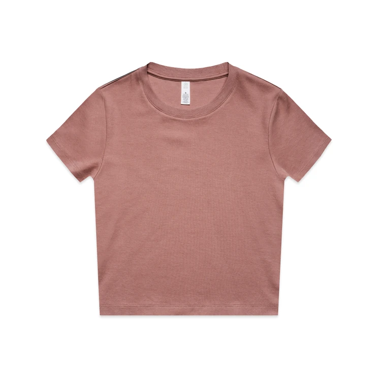 4061_WOS_MINI_TEE_HAZY_PINK__80120 Wo's Organic Mini Tee 4061