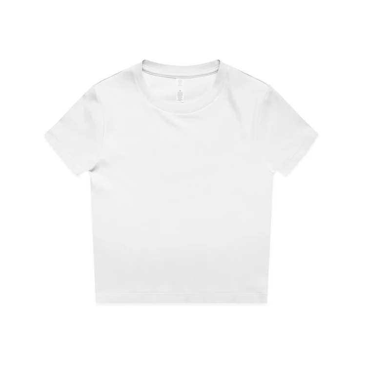 4061_WOS_MINI_TEE_WHITE__59677 Wo's Organic Mini Tee 4061