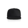 1119_SURF_COTTON_CAP_BLACK__56585 Black baseball cap shown from the front on a white background, plain design without visible logos