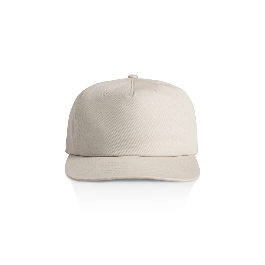 1119_SURF_COTTON_CAP_BONE__03306 Beige baseball cap facing forward on a white background.