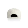 1119_SURF_COTTON_CAP_NATURAL_BACK__94323 White baseball cap shown from the back with an adjustable plastic strap and holes.
