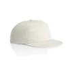 1119_SURF_COTTON_CAP_NATURAL_SIDE__55680 White baseball cap with curved brim on a white background