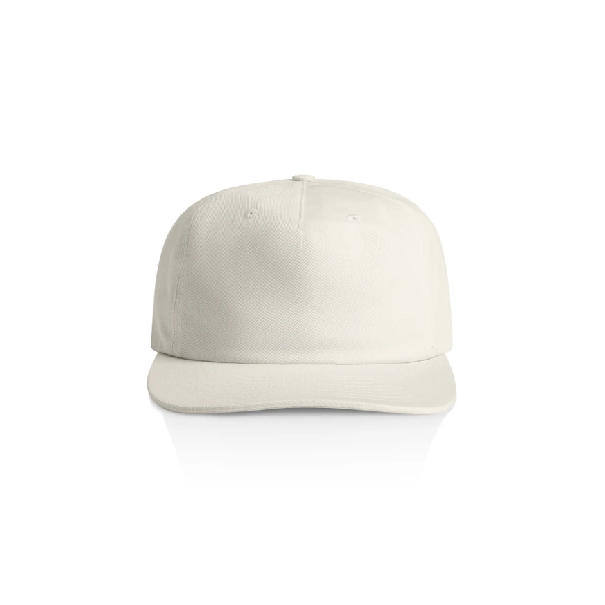 1119_SURF_COTTON_CAP_NATURAL__67011 White baseball cap facing forward on a white background, no logos visible.