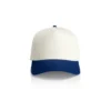 1165_FRAME_TWO-TONE_CAP_NATURAL_LIBERTY__84152 Baseball cap with a white crown and blue curved brim.