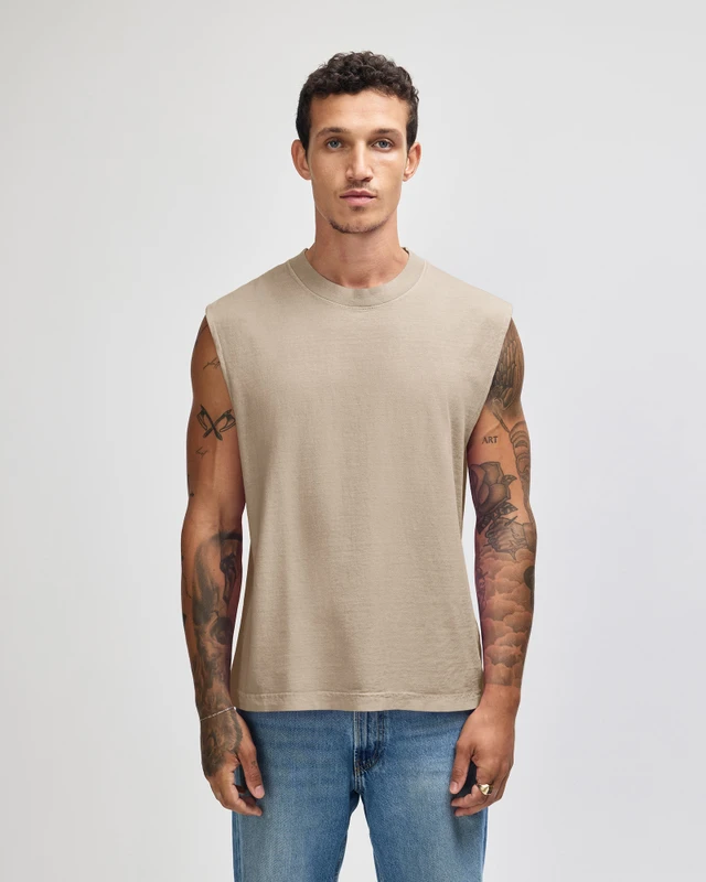 17712_source_1782980380 American Apparel® 207GD Muscle T-Shirt faded bone