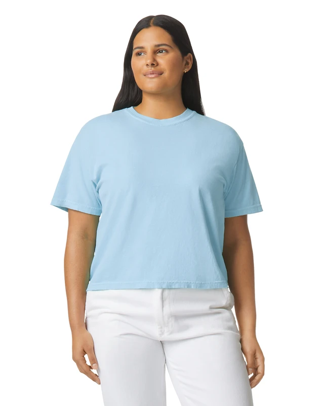 17954_source_1784688326 Comfort Colors® 3023CL Boxy Cropped T-Shirt chambray