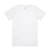 5026G_CLASSIC_ORGANIC_TEE_WHITE__57149 Plain white short-sleeve crew-neck T-shirt on a white background.