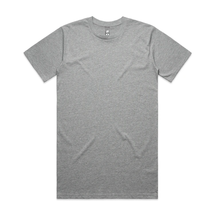 5070_CLASSIC_PLUS_TEE_GREY_MARLE__20960 Grey heather crew-neck T-shirt laid flat on a white background, no design visible.