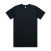 5070_CLASSIC_PLUS_TEE_NAVY__89587 Dark navy short-sleeve T-shirt laid flat on white background at front view