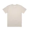 5079_CLASSIC_MINUS_TEE_BONE__19669 Plain beige short-sleeve T-shirt laid flat on a white background, no logos or text (blank tee)