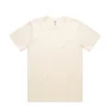 5079_CLASSIC_MINUS_TEE_ECRU__31505 Cream-colored short-sleeve crew-neck T-shirt laid flat on white background.