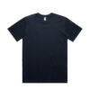 5079_CLASSIC_MINUS_TEE_NAVY__95510 Navy blue crew-neck T-shirt laid flat on a white background, front view.