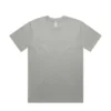 5079_CLASSIC_MINUS_TEE_STORM__29602 Light gray crew-neck T-shirt laid flat on a white background.