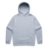5161_RELAX_HOOD_POWDER__86421 Light blue hoodie with a front kangaroo pocket shown against a white background.