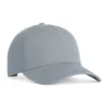 CCWC0-granite Light blue baseball cap with curved brim shown from a side angle on a white background
