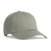 CCWC0-sandstone Grey baseball cap with a curved brim, shown from a side-angle view.