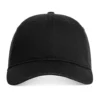 CCWC0_Black_02__78585 Black baseball cap facing forward, plain solid color with curved brim.
