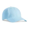ccsc0-chambray Light blue baseball cap on a white background