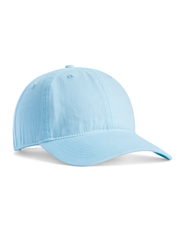 ccsc0-chambray Light blue baseball cap on a white background