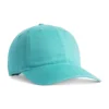 ccsc0-mint Turquoise baseball cap on a white background with a curved brim.