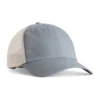 ccst0-granite Blue-gray baseball cap with a beige mesh back and curved brim on a white background, front panel solid color cresting a casual look.